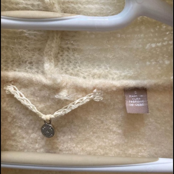 Anthropologie Wool and Mohair Lace Knit Sweater Cardigan - Picture 7 of 8